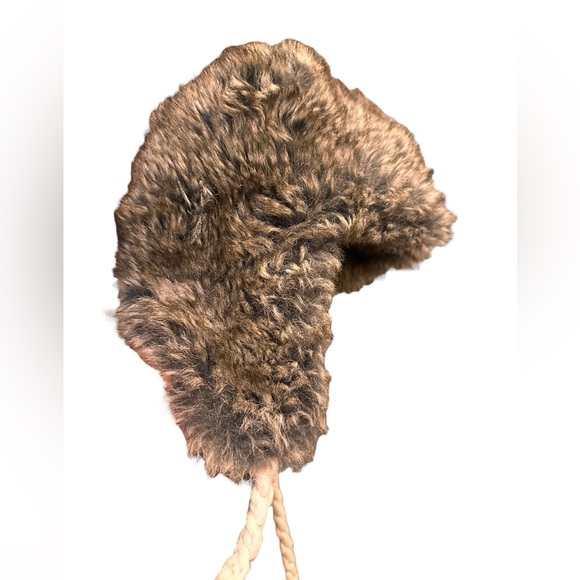 American Eagle Outfitters AEO Faux Fur Trim Knit Trapper Hat Cap Unisex One Size - Picture 8 of 10